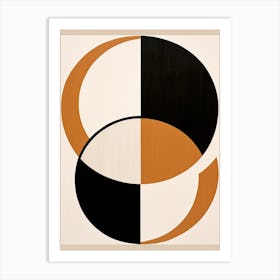 Monochrome Osnabrueck Geometric Journey Art Print