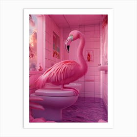 Pink Flamingo 6 Art Print