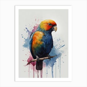 Colorful Parrot Canvas Print Art Print