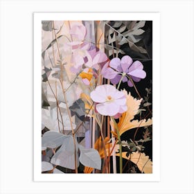 Flower Illustration Lilac 5 Art Print