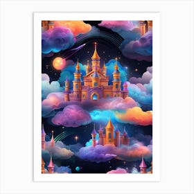 Castle In The Clouds 7 Art Print