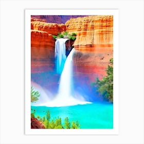 Havasu Falls, United States Majestic, Beautiful & Classic (3) Art Print