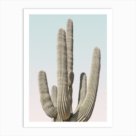 Pastel Saguaro Art Print