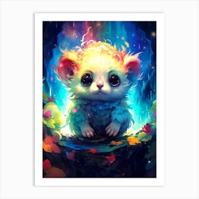 Little Mouse In The Forest Art Print