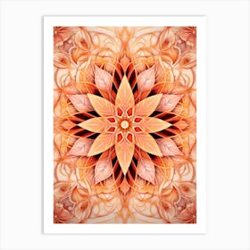 Symmetrical Mandalas Geometric Illustration 26 Art Print