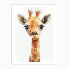 Baby Giraffe Art Print