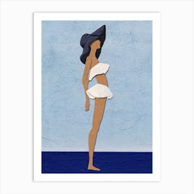 Summer Series Collage Blue Water Days Art Print