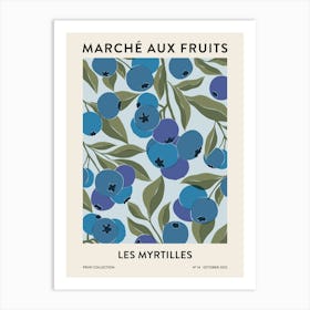 Fruit Market - Blueberries Art Print