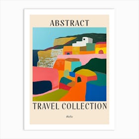 Abstract Travel Collection Poster Malta 3 Art Print