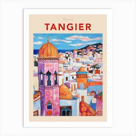 Tangier Morocco 6 Fauvist Travel Poster Art Print