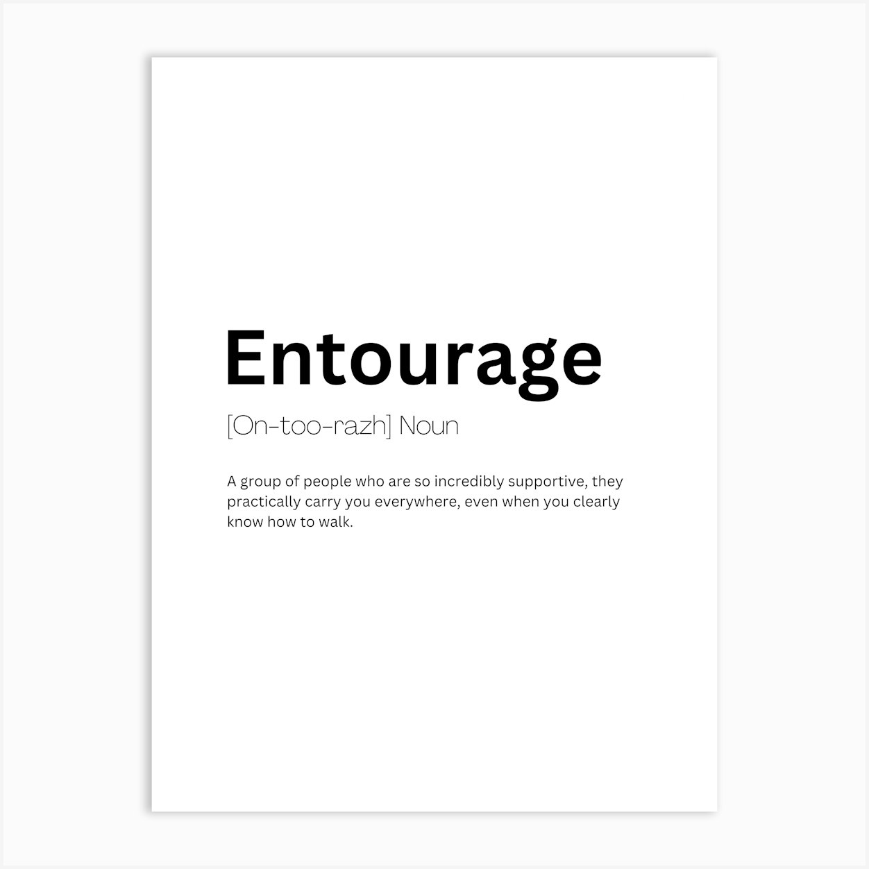 Entourage Definition Meaning 1 Affiche