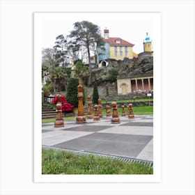 Giant Chess Set In The Park portmerion Art Print