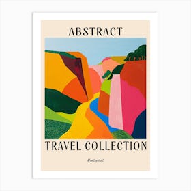 Abstract Travel Collection Poster Montserrat 1 Art Print