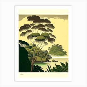 Pulau Lang Tengah Malaysia Rousseau Inspired Tropical Destination Art Print