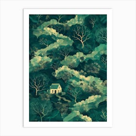 House In The Forest Art Print