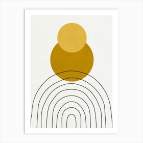 'Golden Circle' Art Print