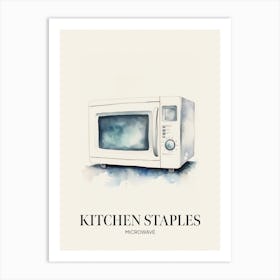 Kitchen Staples Microwave Art Print