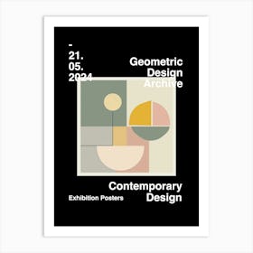 Geometric Design Archive Poster 33 Art Print