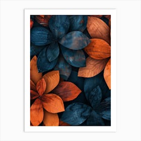 Abstract Floral Pattern 3 Art Print