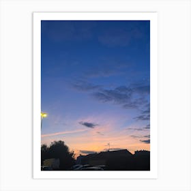 Sunset At Dusk Art Print