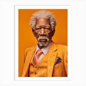 Morgan Freeman Fashion Art Art Print