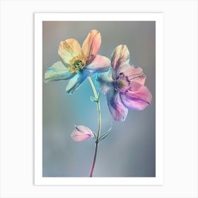 Iridescent Flower Hellebore 3 Art Print