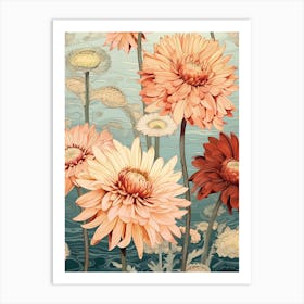 Gerbera Daisies Art Print