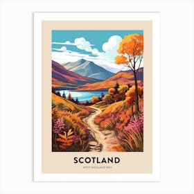West Highland Way Scotland 1 Vintage Hiking Travel Poster Art Print