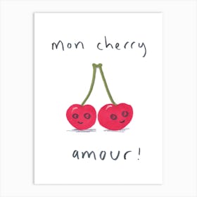 Mon Cherry Amour Art Print