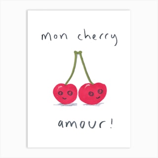 Mon Cherry Amour Art Print