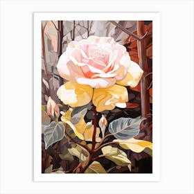 Rose 2 Flower Painting Art Print