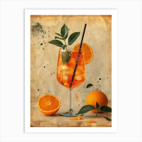 Orange Cocktail 29 Art Print