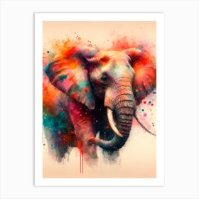 Elephant Canvas Art Art Print