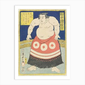 Sumo Wrestler Tagonoura Tsurukichi Art Print