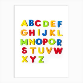 Alphabet Letters Art Print