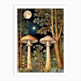 William Morris Mushrooms In The Forest Art Print