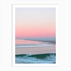 Camber Sands, East Sussex Pink Photography 2 Art Print