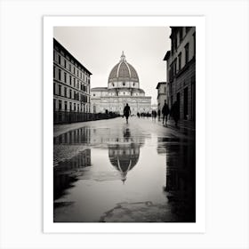 Florence, Italy,  Black And White Analogue Photography  1 Art Print