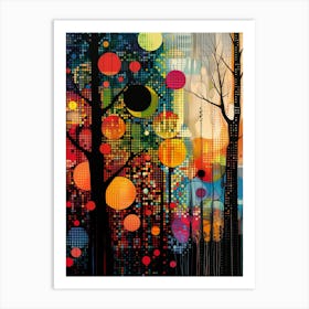 Abstract Tree Painting Art Print