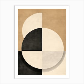 Alexey Hrom Mid Century Minimalist Neutral Colours Modern Semi Art Print