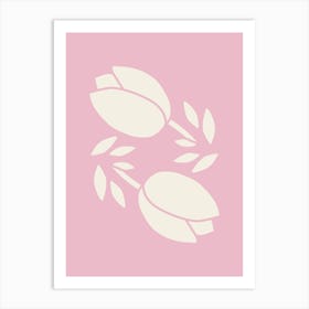 Tulips Pink Art Print