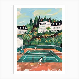 Country Tennis Club Art Print