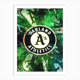 Oakland Athletics Baseball Poster Art Print