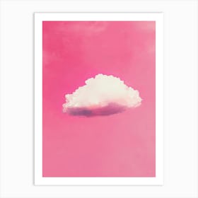 Cloud Wall Art Painting Pink Magenta Sky Print Art Print