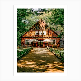 Traditional Chalet, Germany Art Print