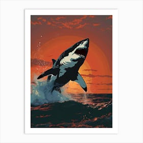 Great White Shark Art Print