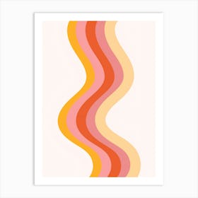 Abstract Wavy Pattern Art Print