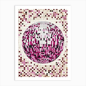 Mosaic Disco Ball Art Print