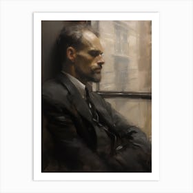 Moody Portrait Painting Art Print