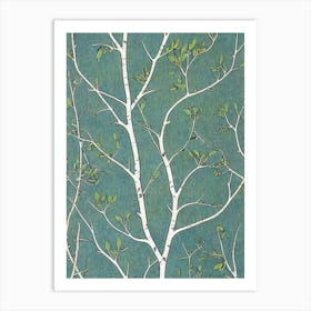 Quaking 3 Aspen Seedlings tree Vintage Botanical Art Print